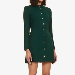 Hunter Green Reformation Hugh Mini Dress